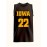 Men's #22 Iowa Hawkeyes Basketball Jersey - Black Breathable Polyester Sports Training Vest, V-Neck Sleeveless Tank Top with Details, Loose Fit for Team Sports, Casual Wear & Outdoor Activities, Sizes S-3XL, Basketball Gear
