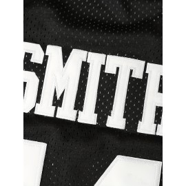 Men's #14 Black Retro Basketball Jersey - Sleeveless Polyester Tank Top with Embroidery, Round Neck, Loose Fit for Sports, Training & Casual Wear, S-3XL