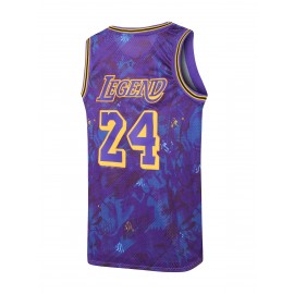 23# Men's Basketball Jersey Vintage Embroidered Crewneck Breathable Race Training Uniform Jersey Sleeveless Top