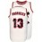 Mens #13 White Basketball Jersey, Breathable Round Neck Sleeveless Letter Embroidery Sweatshirt Training Competition Sports Uniforms Suitable for summer