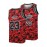 Men's #23 Goat Camo Blend Basketball Jersey - Retro 90's Style, Breathable & Quick-Dry, Sleeveless Sports Uniform for Parties & Training, Red/Black/Brown, Moisture-Wicking Nylon/Spandex