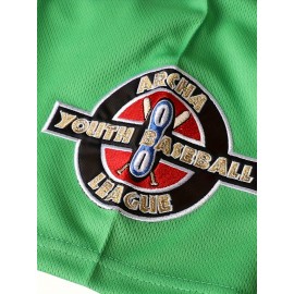 Men's #1 White Striped Embroidered Baseball Jersey - V-Neck, Short Sleeve, Breathable & Moisture-Wicking, Perfect for Sports & Casual Wear