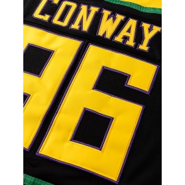 Men's Ice Hockey Jersey Black #96 Charlie Conway Mighty Ducks Adam Banks Movie Retro Vintage