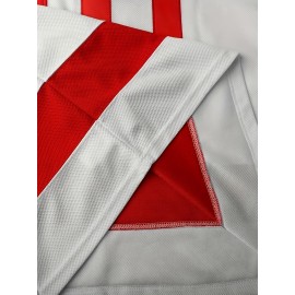 Mustangs 10 Youngblood Hamilton Jersey - Vintage #10 Men's Sports Uniform, Red & White with Horse Logo, Moisture-Wicking Polyester, V-Neck Captain's Sweatshirt for Team Sports & Casual Wear, Streetwear Fashion|Casual Design|Polyester Fabric