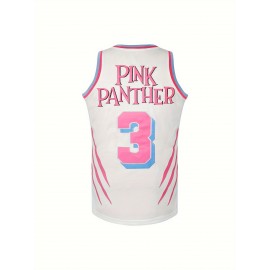 3 Basketball Jersey Stitched Men's Sports Shirt Polyester Round Neck Retro Blue Top White, Blue, Pink S-3XL