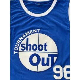 Tournament Shoot Out Basketball Jersey 96 Blue Basketball Vest Stitched Movie Jersey For Men S-3XL