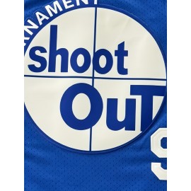 Tournament Shoot Out Basketball Jersey 96 Blue Basketball Vest Stitched Movie Jersey For Men S-3XL