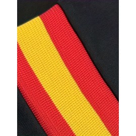 Women'S Plus Size Customizable Football Jersey - Personalized Name & Number, Soft Comfortable Fabric, V-Neck Short Sleeve, Black with Red Accents, Summer Casual Sports Wear, Football Jersey, PLUS SIZE