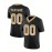Customizable Women'S Football Jersey - Personalized Name & Number, Breathable V-Neck Design, Comfort Fit for Outdoor Sports, Black with Golden Accents, Summer Activewear, Sporty Clothing, Durable Sportswear