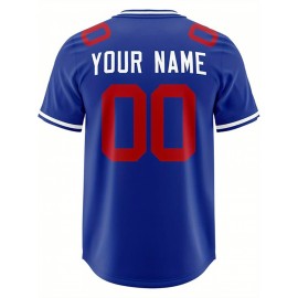 Custom Football Jersey Personalized with Team Name & Number - Women's Large Size Sports Shirt, Navy Blue & Red Color Scheme, Non-Stretch Fabric for Soccer, Team Uniforms, Gifts - Easy-Care Athletic Apparel, Sleeve Stripes, Detailing