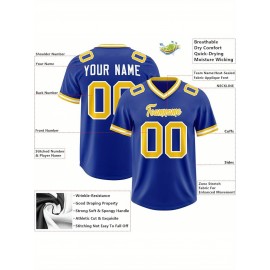 Custom Football Jersey Personalized with Team Name & Number - Women's Large Size Sports Shirt, Navy Blue & Red Color Scheme, Non-Stretch Fabric for Soccer, Team Uniforms, Gifts - Easy-Care Athletic Apparel, Sleeve Stripes, Detailing