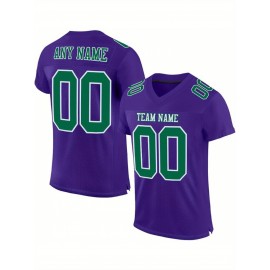 Customized large-sized black football jerseys, Women's sports uniforms and sweatshirts, personalized team names and numbers