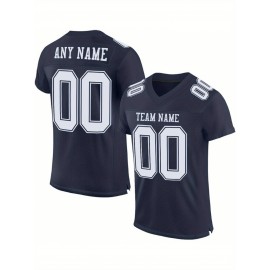 Customized large-sized black football jerseys, Women's sports uniforms and sweatshirts, personalized team names and numbers